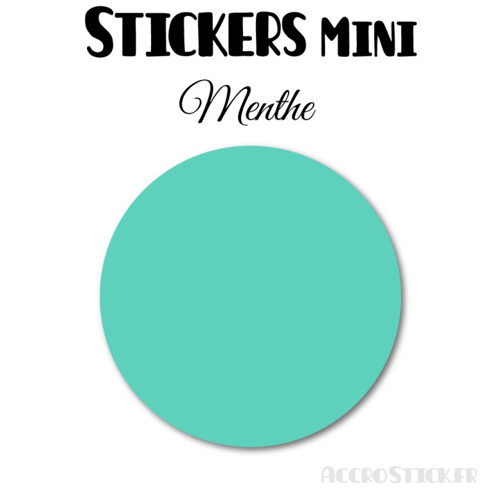 8 Ronds 7 cm - Stickers mini gommettes