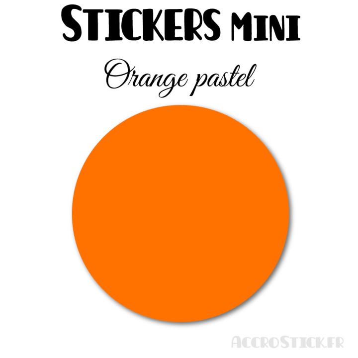 8 Ronds 7 cm - Stickers mini gommettes