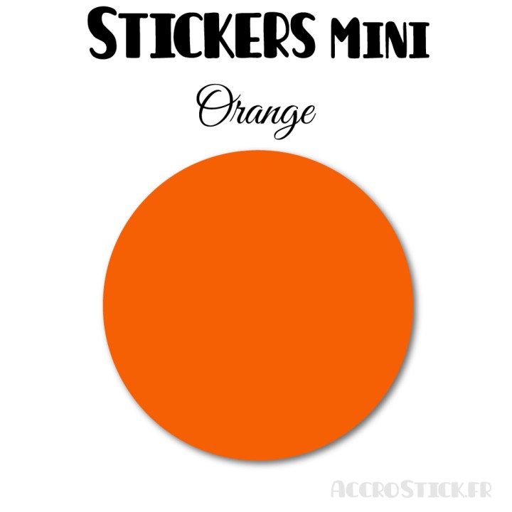 8 Ronds 7 cm - Stickers mini gommettes