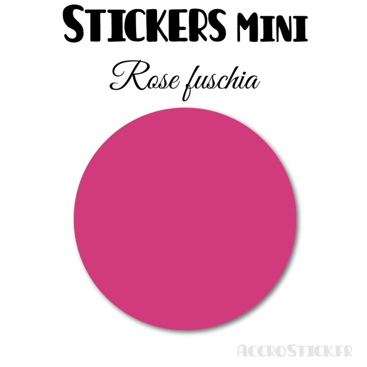8 Ronds 7 cm - Stickers mini gommettes
