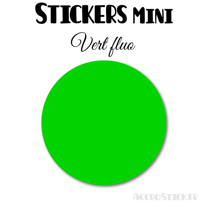 8 Ronds 7 cm - Stickers mini gommettes
