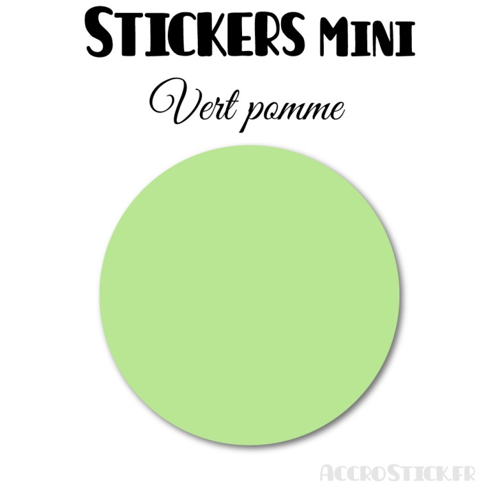 8 Ronds 7 cm - Stickers mini gommettes