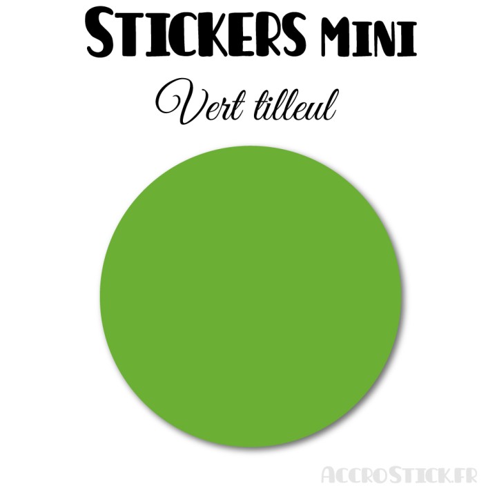 8 Ronds 7 cm - Stickers mini gommettes