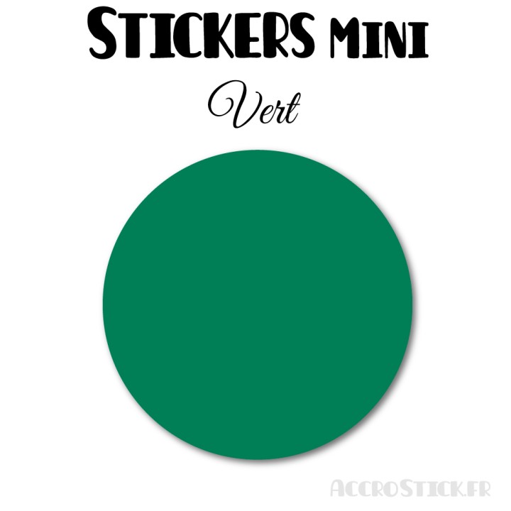 8 Ronds 7 cm - Stickers mini gommettes