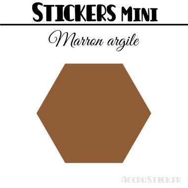 48 Hexagones 3.5 cm - Stickers mini gommettes