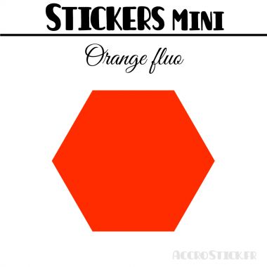 48 Hexagones 3.5 cm - Stickers mini gommettes