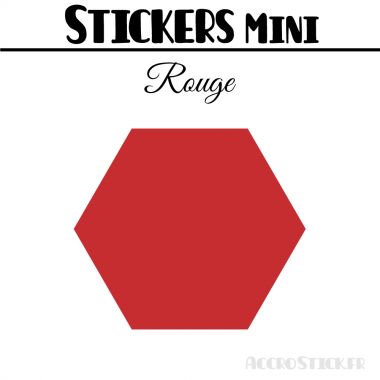 48 Hexagones 3.5 cm - Stickers mini gommettes
