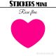 48 Coeurs 3 cm - Stickers mini gommettes