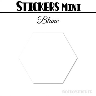 32 Hexagones 4 cm - Stickers mini gommettes
