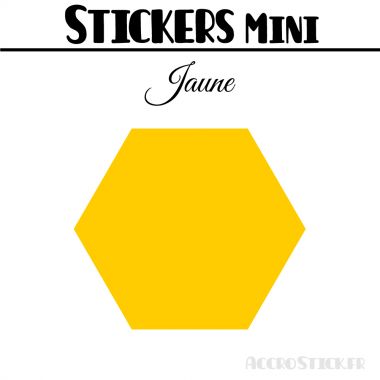 32 Hexagones 4 cm - Stickers mini gommettes
