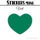 48 Coeurs 3 cm - Stickers mini gommettes