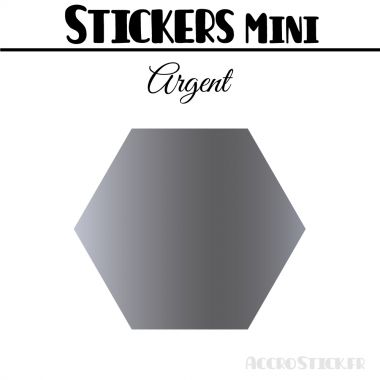 16 Hexagones 5 cm - Stickers mini gommettes