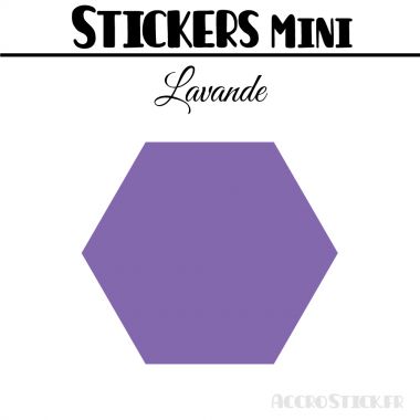 16 Hexagones 5 cm - Stickers mini gommettes