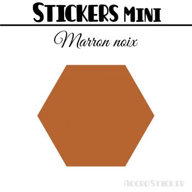 16 Hexagones 5 cm - Stickers mini gommettes