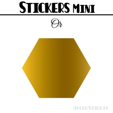 16 Hexagones 5 cm - Stickers mini gommettes