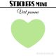 48 Coeurs 3 cm - Stickers mini gommettes