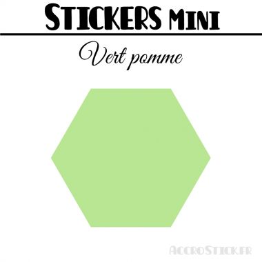 16 Hexagones 5 cm - Stickers mini gommettes