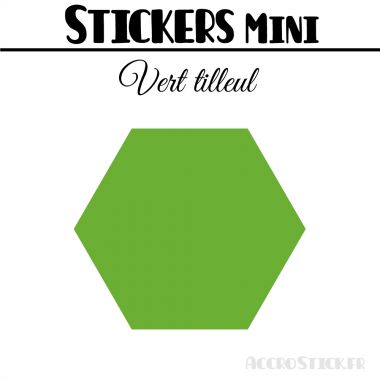 16 Hexagones 5 cm - Stickers mini gommettes