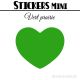 48 Coeurs 3 cm - Stickers mini gommettes