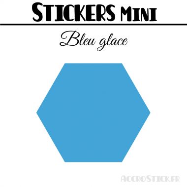 8 Hexagones 6 cm - Stickers mini gommettes
