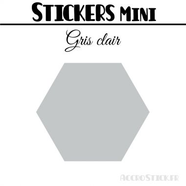 8 Hexagones 6 cm - Stickers mini gommettes