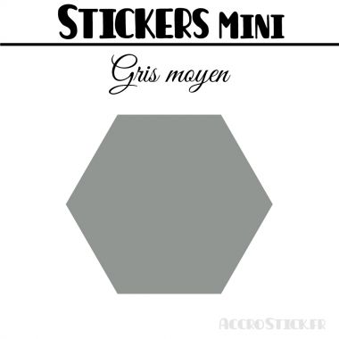 8 Hexagones 6 cm - Stickers mini gommettes