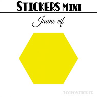 8 Hexagones 6 cm - Stickers mini gommettes