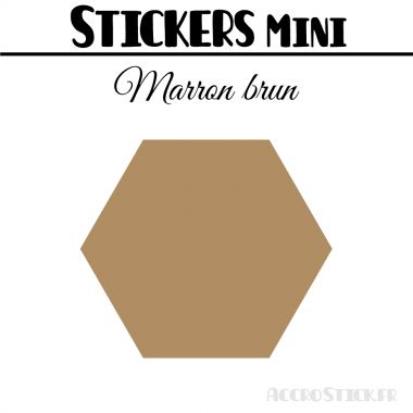 8 Hexagones 6 cm - Stickers mini gommettes