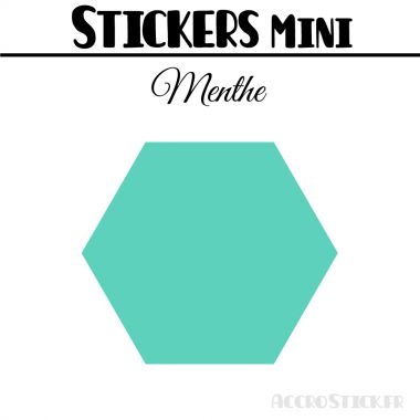 8 Hexagones 6 cm - Stickers mini gommettes