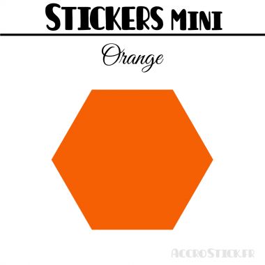 8 Hexagones 6 cm - Stickers mini gommettes