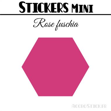 8 Hexagones 6 cm - Stickers mini gommettes
