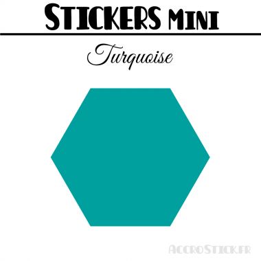 8 Hexagones 6 cm - Stickers mini gommettes