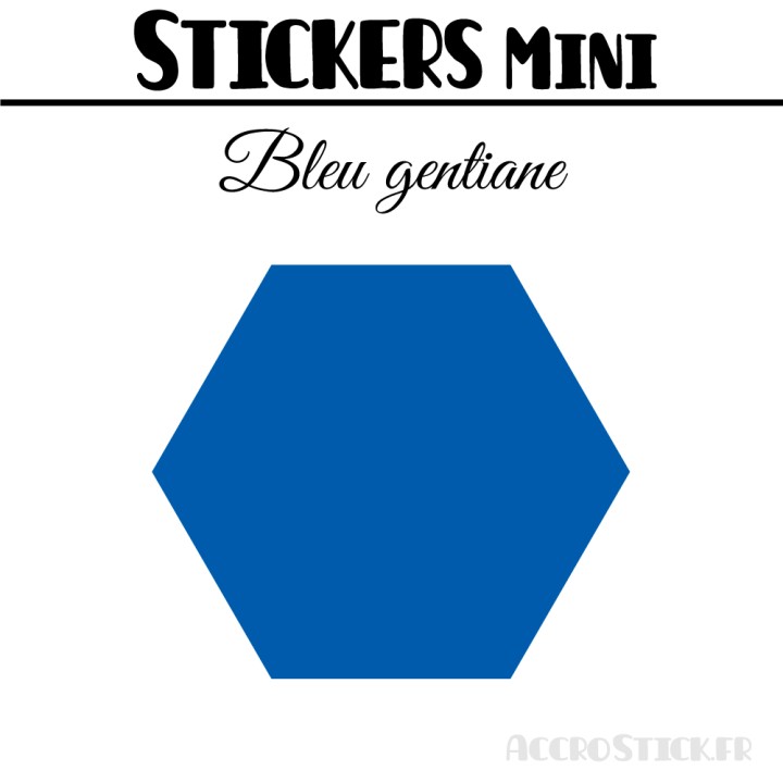 8 Hexagones 6 cm - Stickers mini gommettes