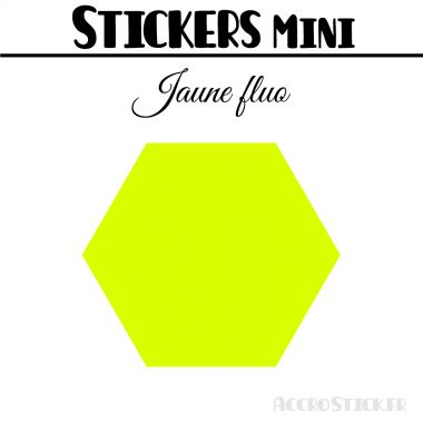 8 Hexagones 6 cm - Stickers mini gommettes