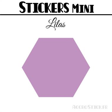 8 Hexagones 6 cm - Stickers mini gommettes