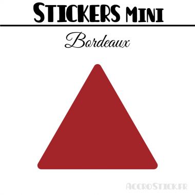 48 Triangles 3.5 cm - Stickers étiquettes gommettes
