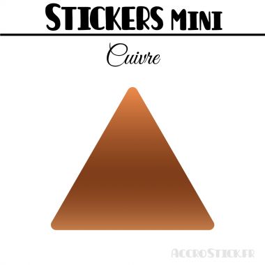 48 Triangles 3.5 cm - Stickers étiquettes gommettes
