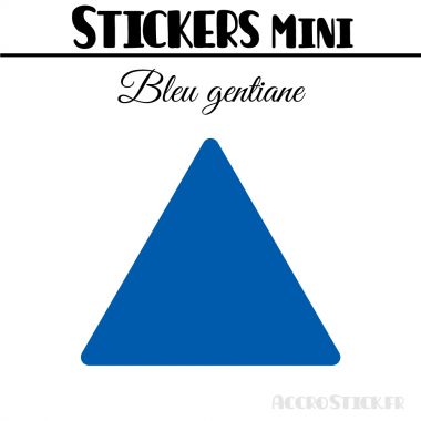 48 Triangles 3.5 cm - Stickers étiquettes gommettes
