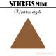 48 Triangles 3.5 cm - Stickers étiquettes gommettes