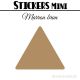 48 Triangles 3.5 cm - Stickers étiquettes gommettes