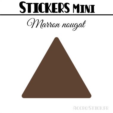 48 Triangles 3.5 cm - Stickers étiquettes gommettes