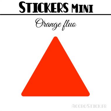 48 Triangles 3.5 cm - Stickers étiquettes gommettes