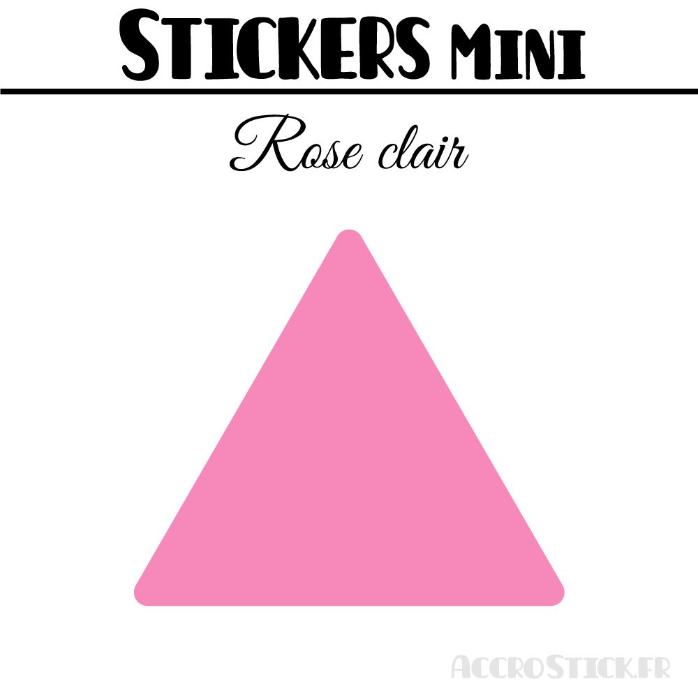 48 Triangles 3.5 cm - Stickers étiquettes gommettes