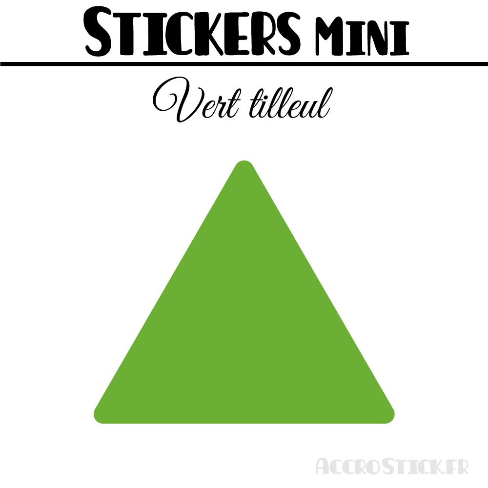 48 Triangles 3.5 cm - Stickers étiquettes gommettes