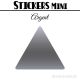 40 Triangles 4 cm - Stickers étiquettes gommettes