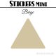 40 Triangles 4 cm - Stickers étiquettes gommettes