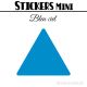 40 Triangles 4 cm - Stickers étiquettes gommettes