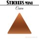 40 Triangles 4 cm - Stickers étiquettes gommettes