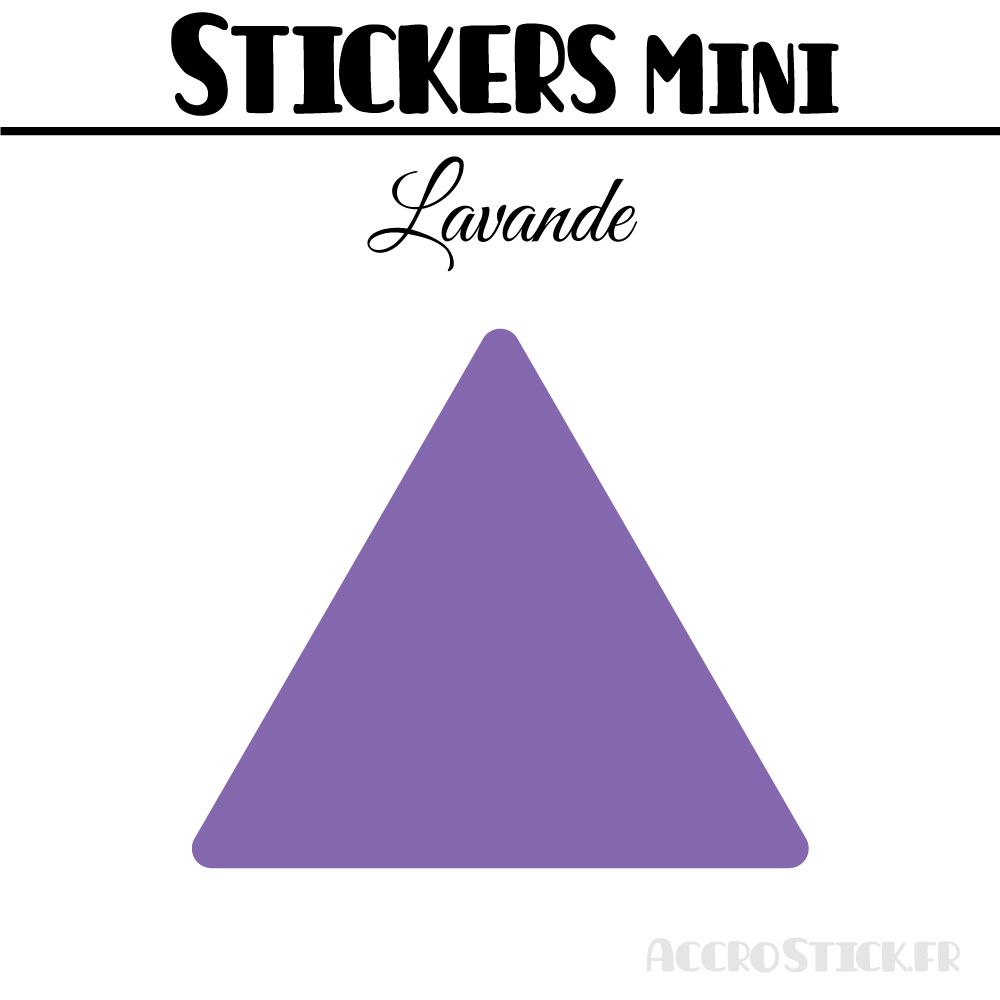 40 Triangles 4 cm - Stickers étiquettes gommettes