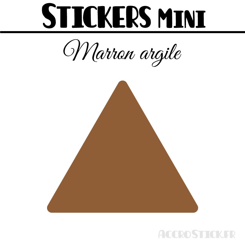 40 Triangles 4 cm - Stickers étiquettes gommettes